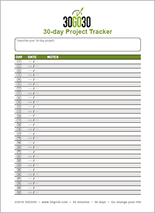 30-day paper tracker